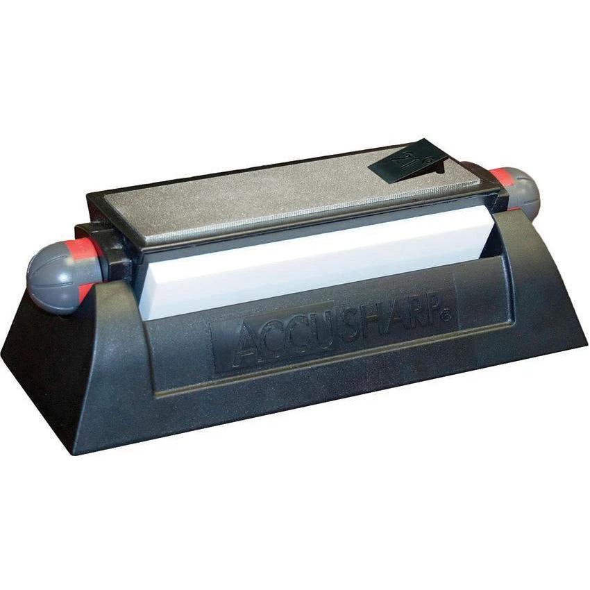 AccuSharp AS025C Deluxe Tri Stone Knife Sharpening System With Diamond Coated Steel And Alumina Oxide Stones by AccuSharp