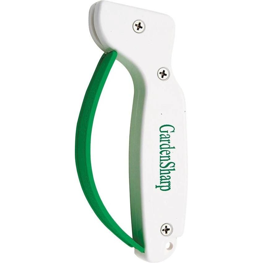 AccuSharp AS6 Garden Sharpener With White Handle For Pruners Hedge Trimmers Shovels And Lawn Tools by AccuSharp