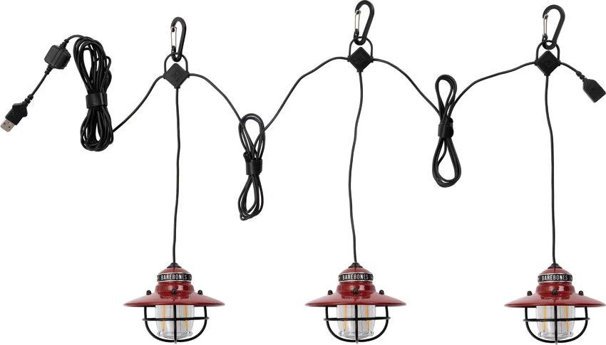 Barebones Living Edison String Lights Red LIV-267 by Barebones Living