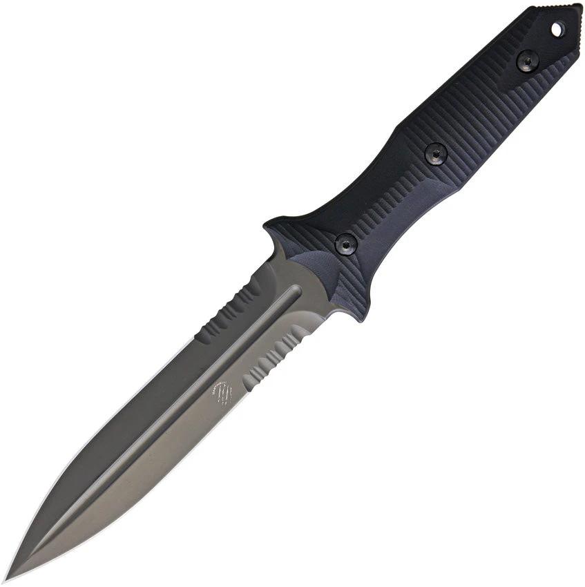 Bastinelli Creations Grozo Fixed Blade Serrated GROZO PVD COMBO EDGE by Bastinelli Creations