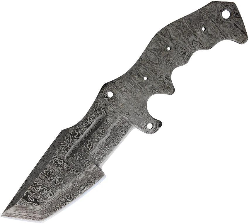 Knifemaking Knife Blade Tanto Chopper SM-APR-BL14 DAMASCUS by Knifemaking