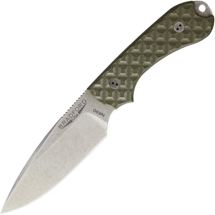 Bradford Knives Guardian 3 EDC OD Green 3FE-002-N690 (1125) by Bradford Knives
