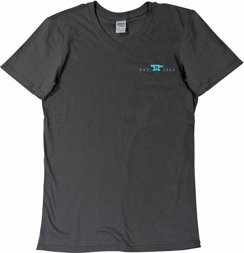 Buck Womens T-Shirt Gray-Teal XXL 13076XXL by Buck