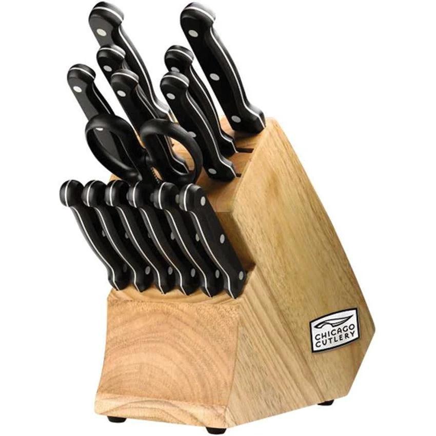 Chicago Cutlery Essentials 15 Piece Block Set by Chicago Cutlery