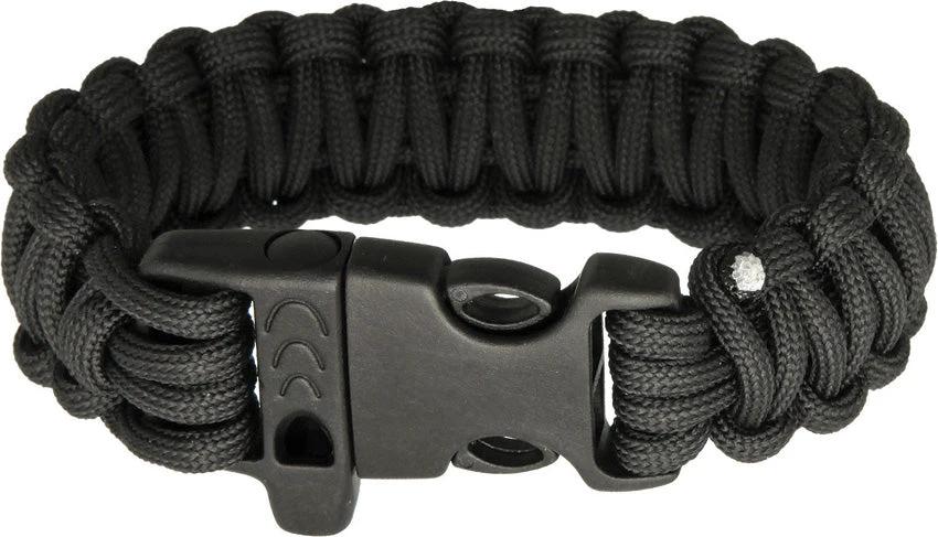 Combat Ready Survival Bracelet Black Paracord 8 Inch Tactical Wristband CBR359 Durable by Combat Ready