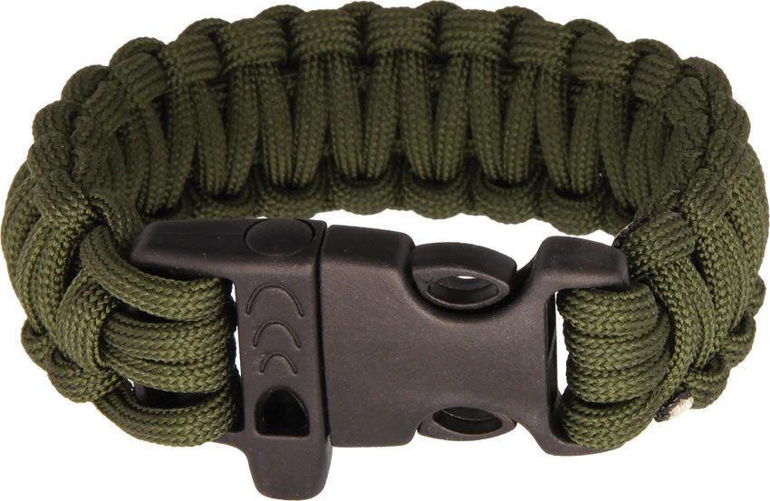 Combat Ready Survival Bracelet OD Green 9 Inch Paracord Construction Hang Packaged CBR362 by Combat Ready