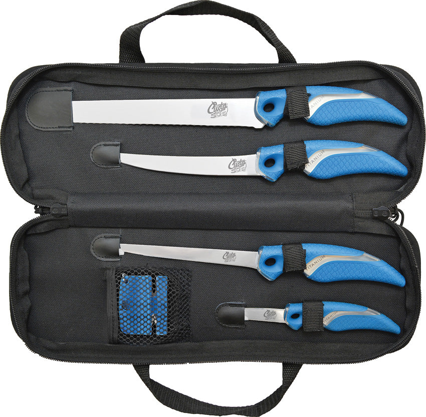 Camillus Cuda 6pc Knife/Sharpener Set 18133