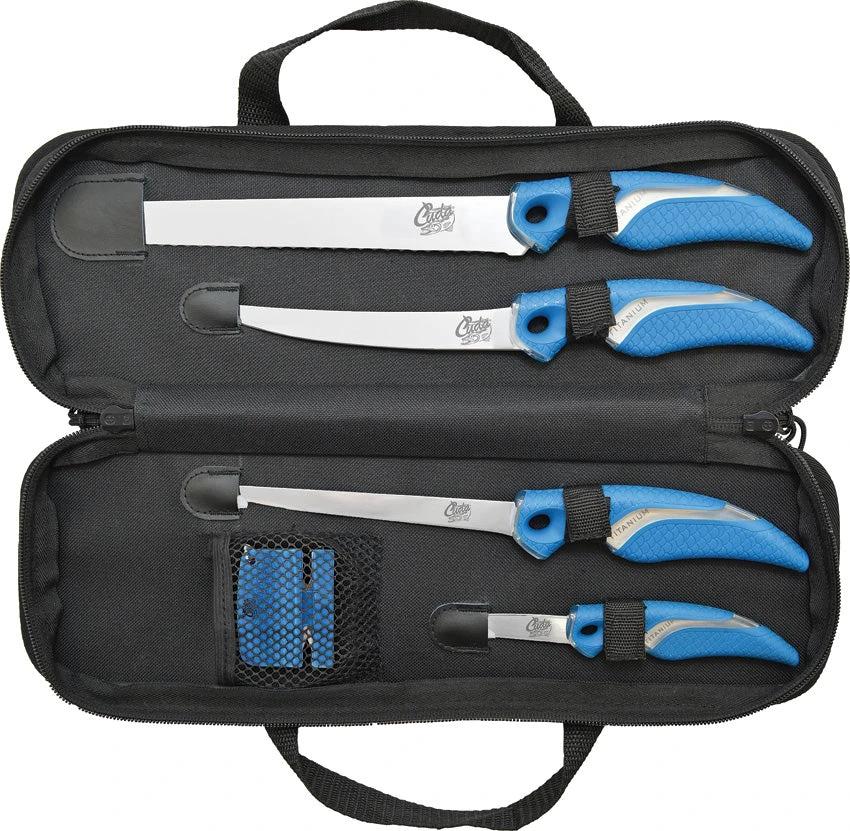 Camillus Cuda 6pc Knife/Sharpener Set 18133 by Camillus