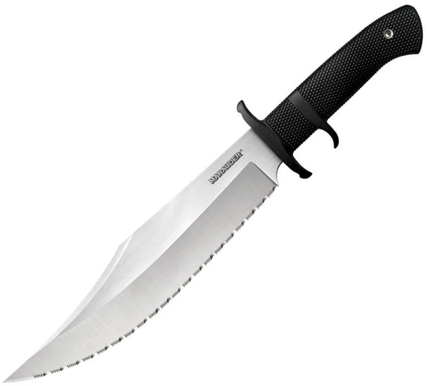 Cold Steel Marauder Serrated Bowie Knife – Stone Wash Finish by Cold Steel