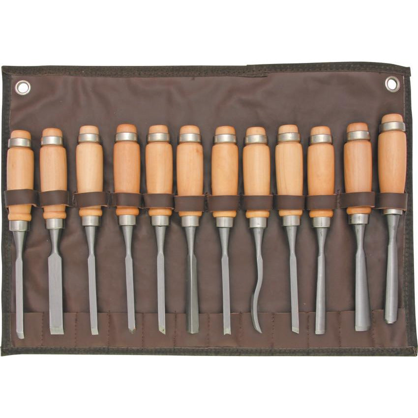 SteeleX 12 Piece Carving Chisel Set