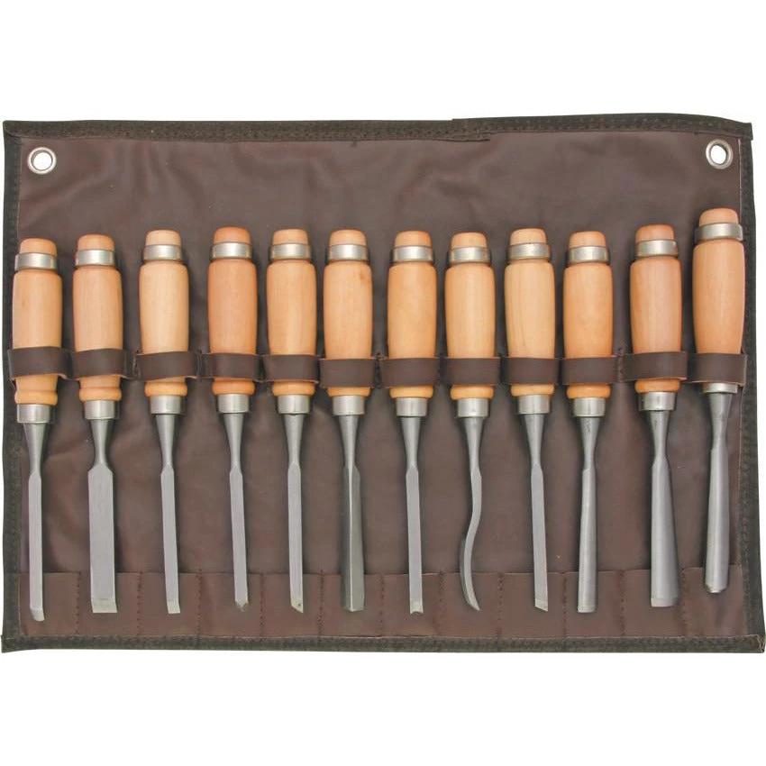 SteeleX 12 Piece Carving Chisel Set by SteeleX