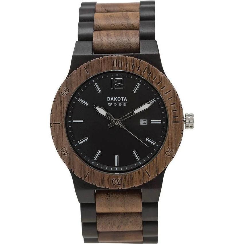 Dakota Wood Watch Blk 2634-2 by Dakota