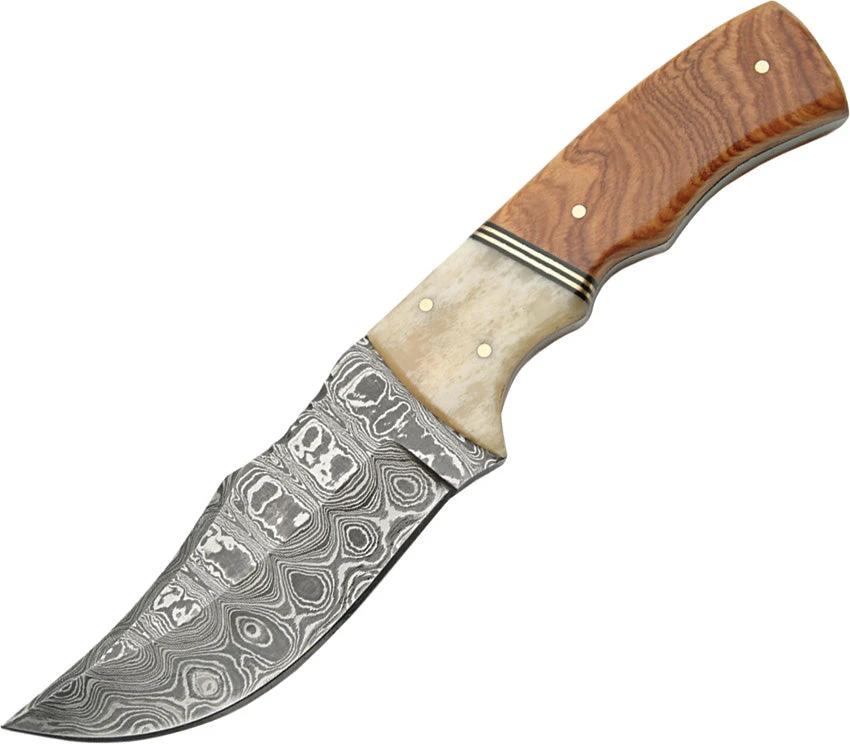 Damascus Hunter Wood and Bone Handle DM1079 by Damascus