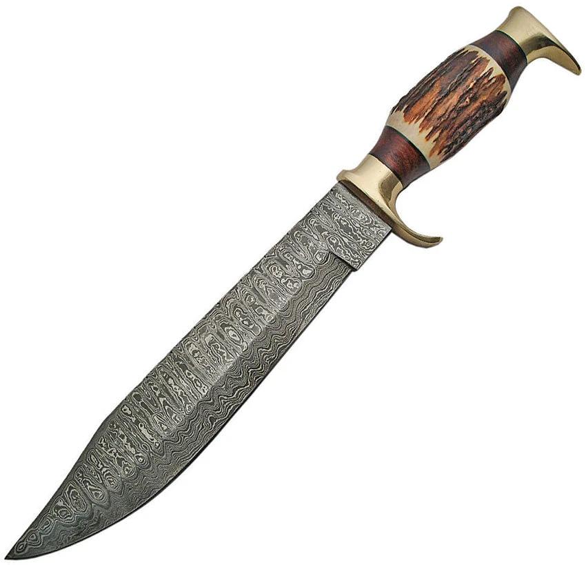 Damascus Stag Bowie Damascus DM-1164 by Damascus