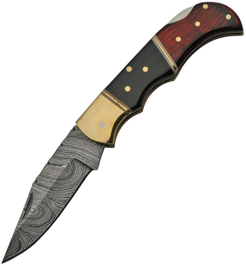 Damascus Lockback Wood and Horn DM-1214 by Damascus