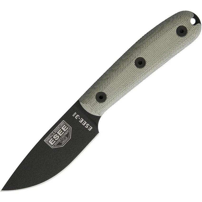 ESEE Model 3 Traditional Handle ESEE-3HM-K by ESEE