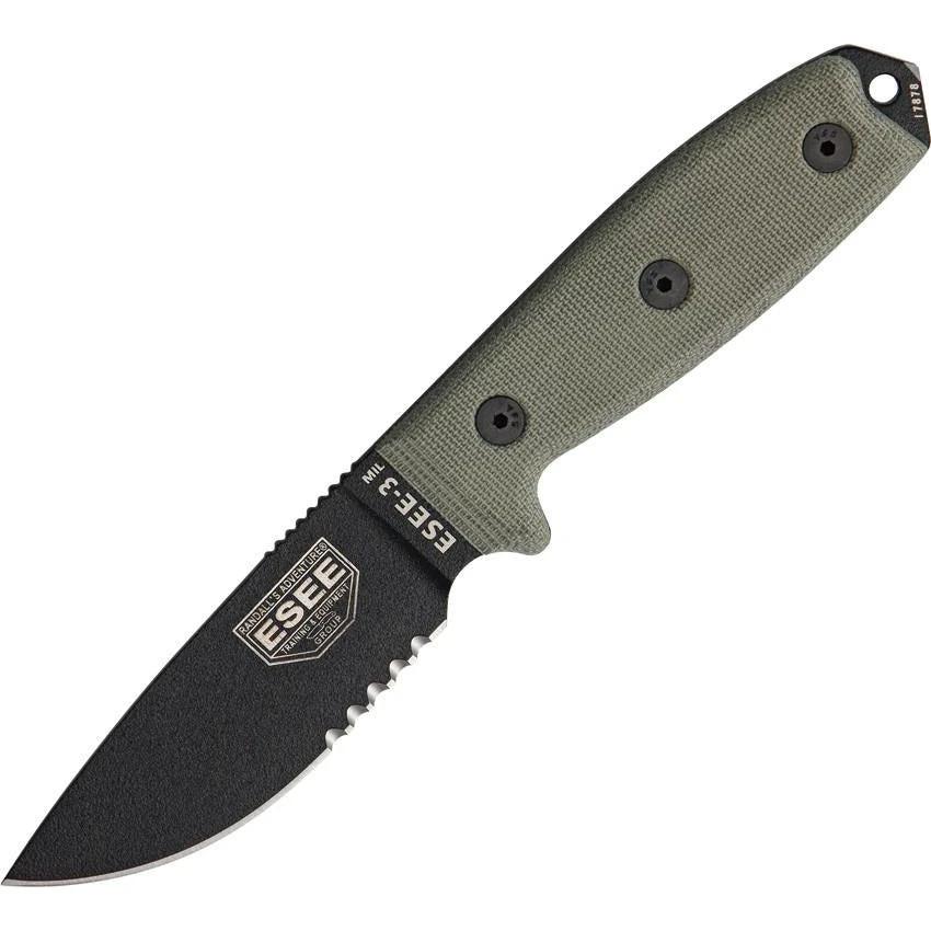 ESEE Model 3MIL Part Serrated by ESEE