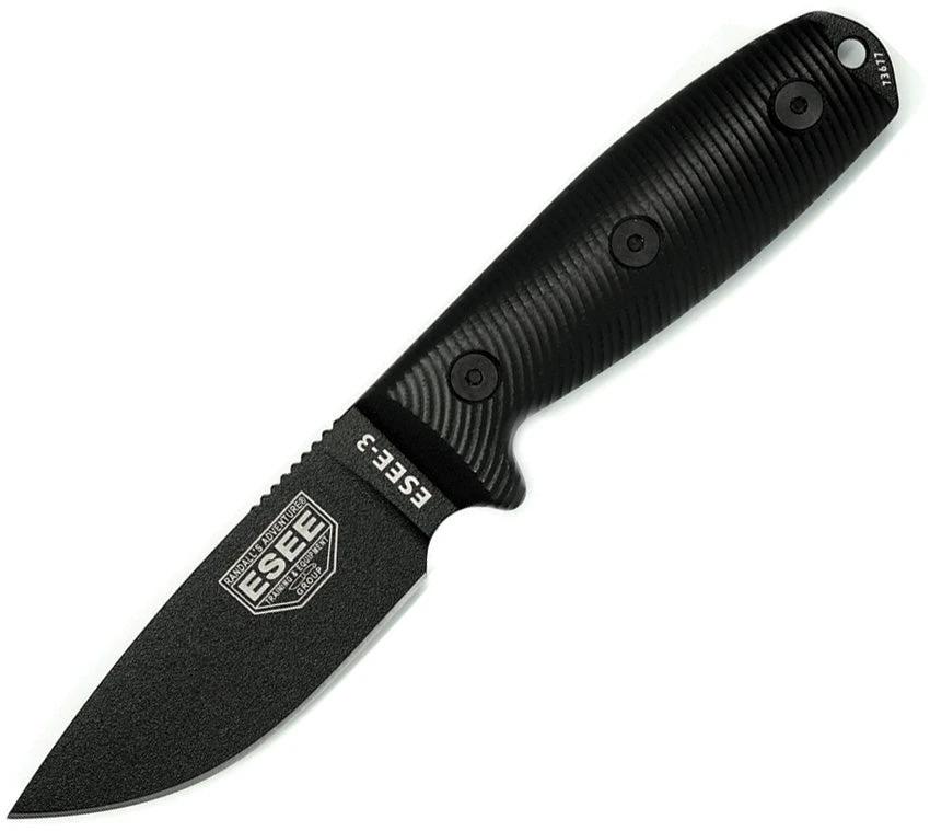 ESEE Model 3 3D Fixed Blade Black 3PMB-001 by ESEE