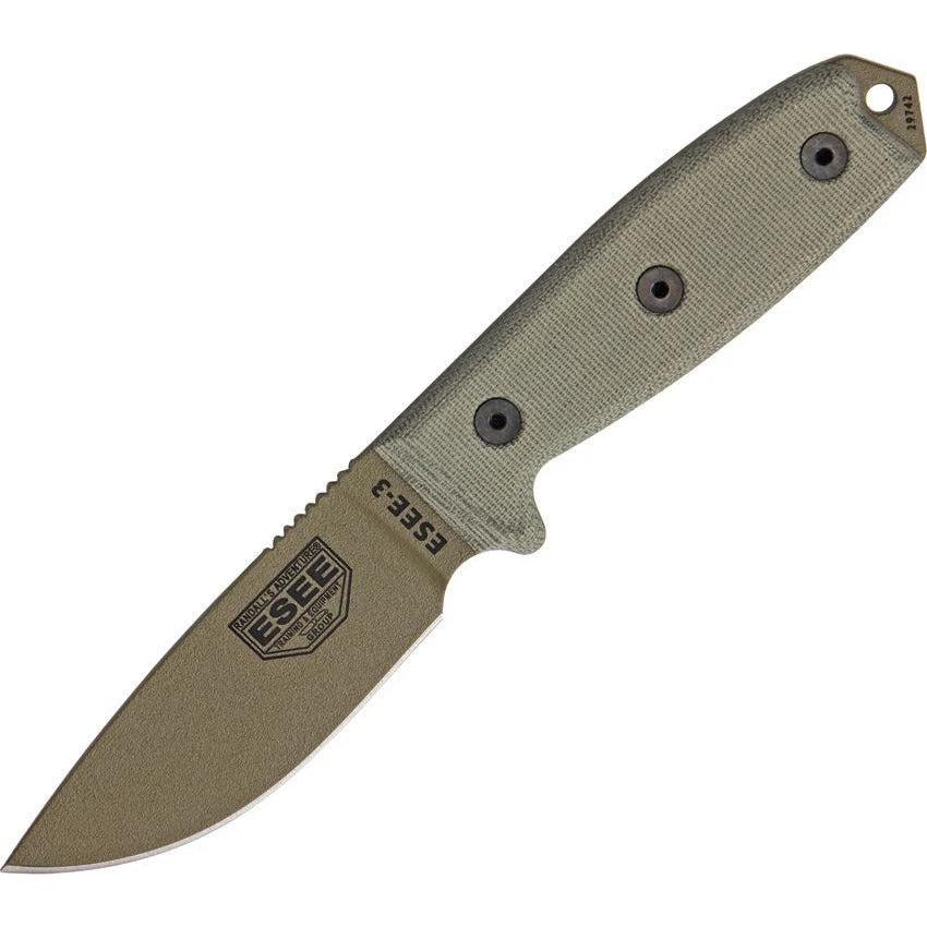 ESEE Model 3 Plain Edge ES3P-MB-DE by ESEE