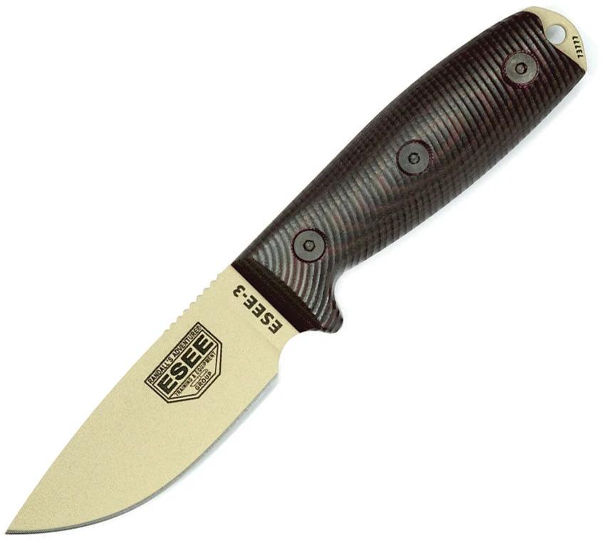 ESEE Model 3 3D Fixed Blade Desert 3PMDT-004 by ESEE