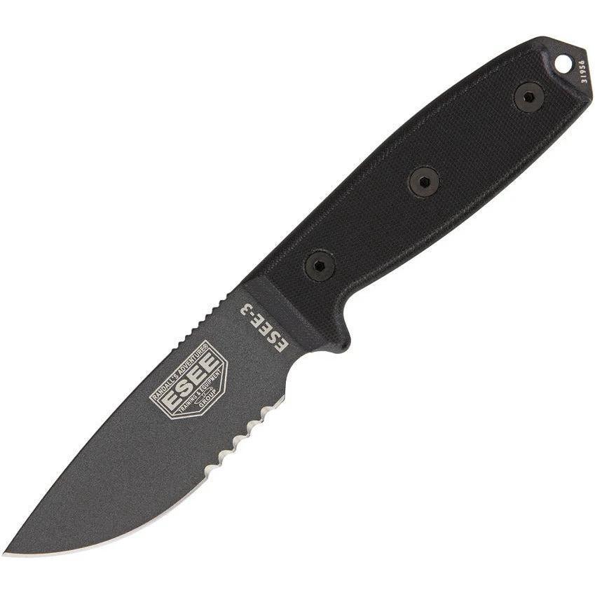 ESEE Model 3 Serrated Tactical ESEE-3S-TG-B by ESEE