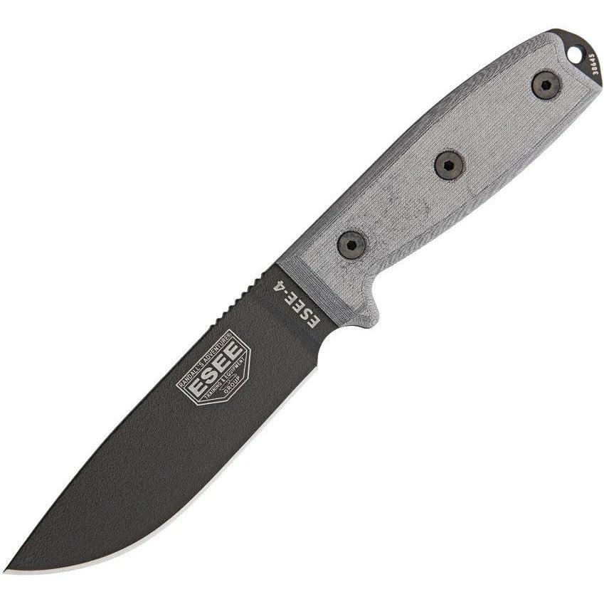 ESEE Model 4 Stainless Plain ESEE-4P-MB-B by ESEE