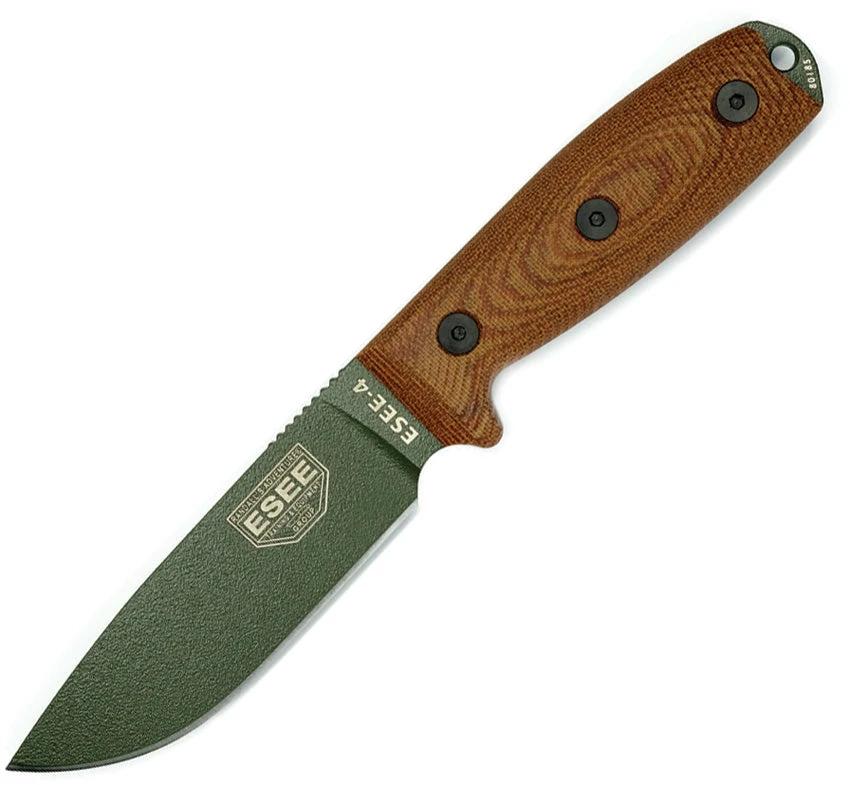ESEE Model 4 OD Green Blade Natural 4POD-011 by ESEE