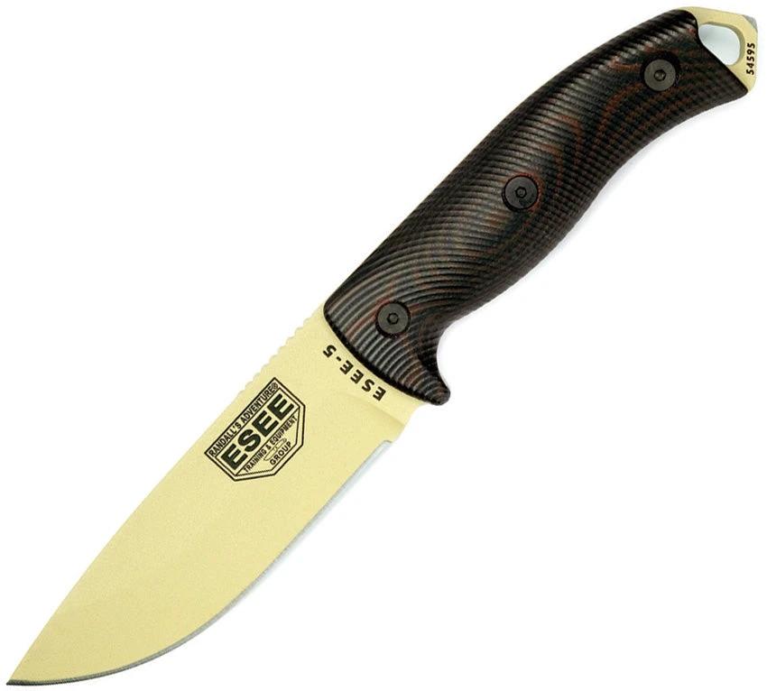 ESEE Model 5 Fixed Blade Tan 5PDT-004 by ESEE