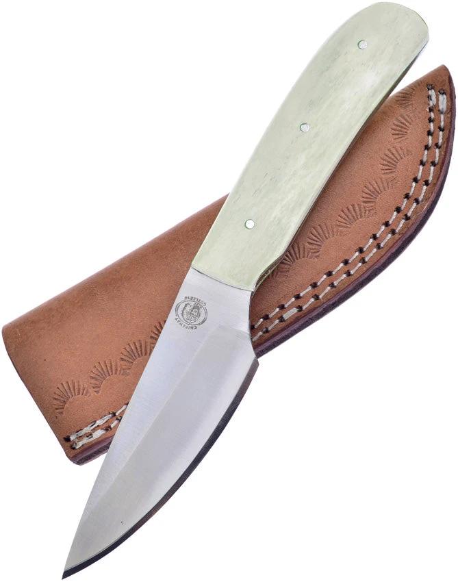 Frost Cutlery Fixed Blade White Smooth Bone CW-642WSB by Frost Cutlery