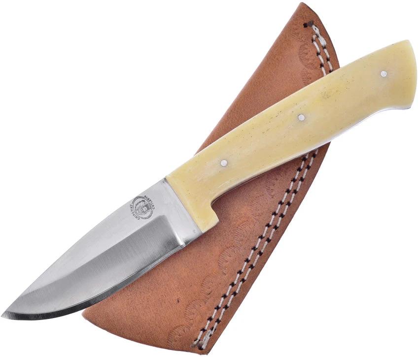 Frost Cutlery Fixed Blade White Smooth Bone CW-646WSB by Frost Cutlery