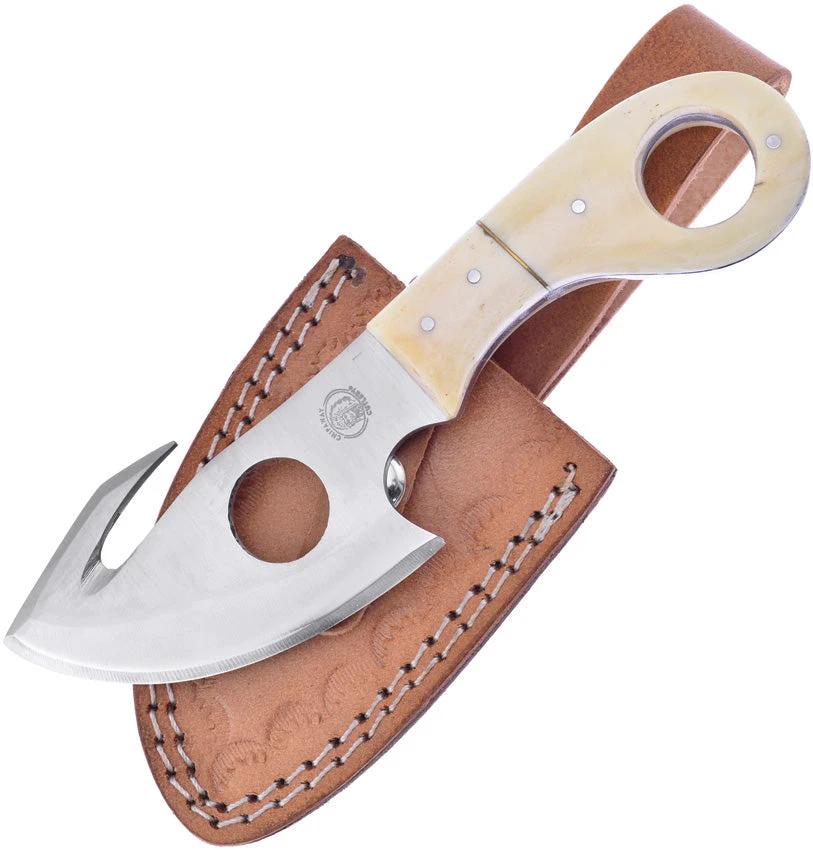 Frost Cutlery Fixed Blade White Smooth Bone CW-648WSB by Frost Cutlery