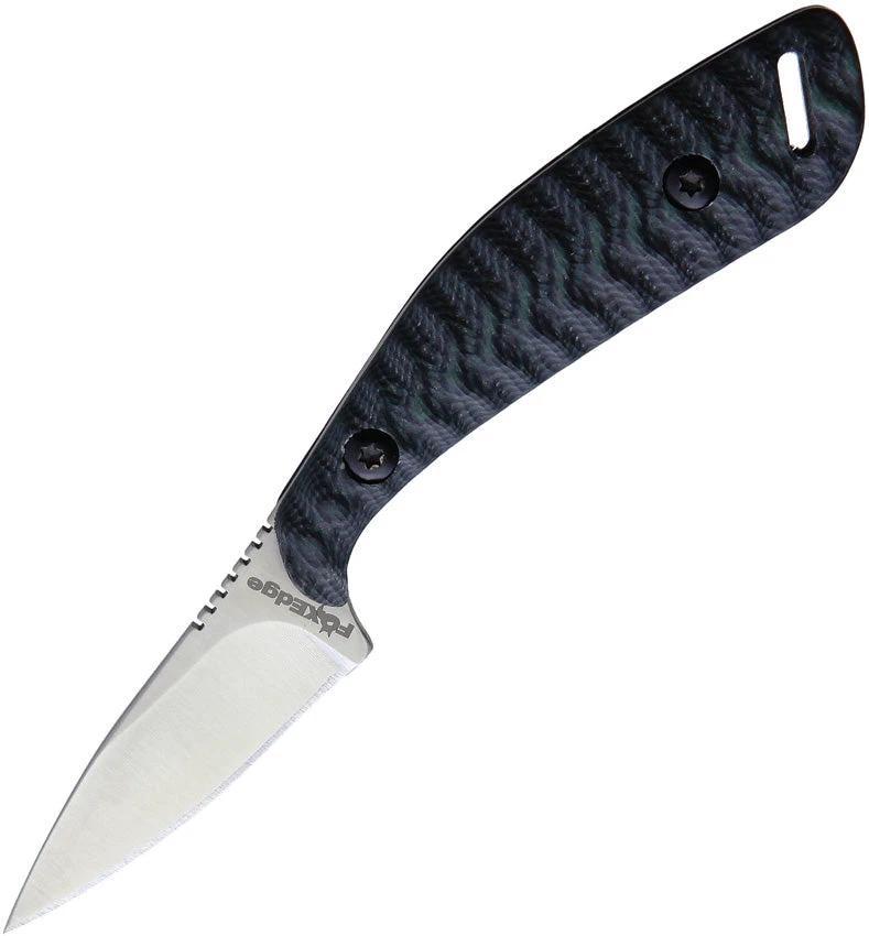 Fox Edge Neck Knife Black/Blue G10 FE005 by Fox Edge