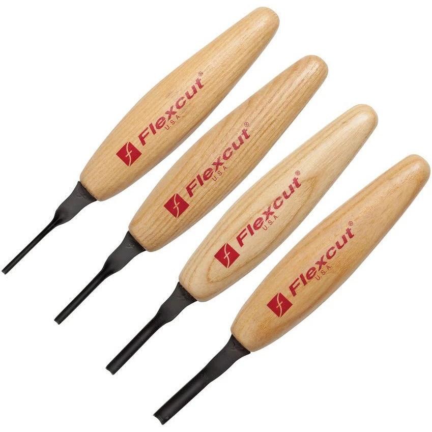 Flexcut Shallow U-Gouge Micro Tool Set MT400 by Flexcut