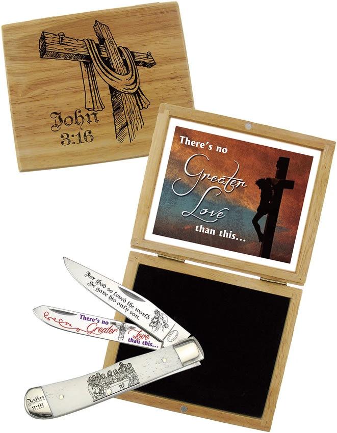 Frost Cutlery John 3:16 Trapper SET-812J316 by Frost Cutlery