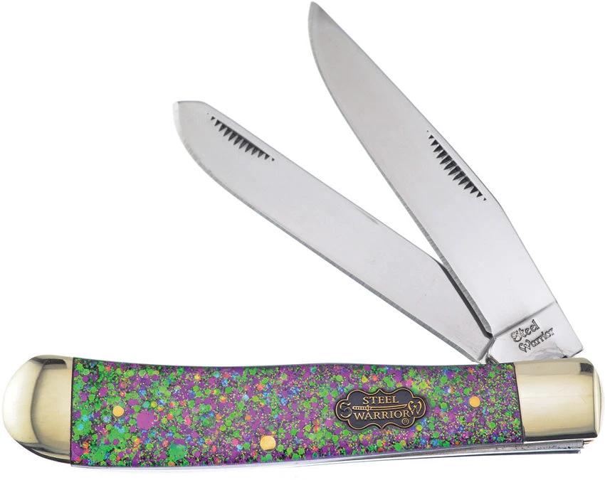 Frost Cutlery Trapper Mardi Gras SW-108MG by Frost Cutlery