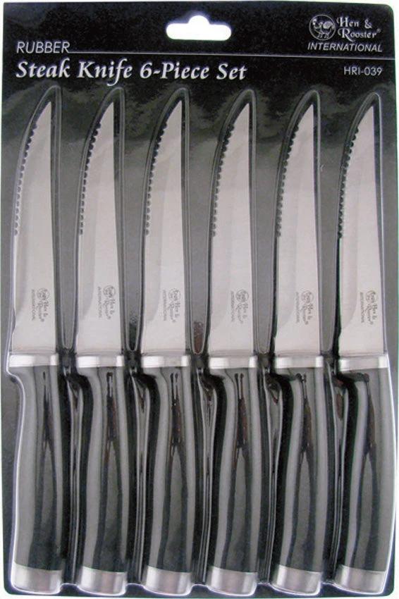 Hen & Rooster International 6 Pc Steak Set HRI-039 by Hen & Rooster