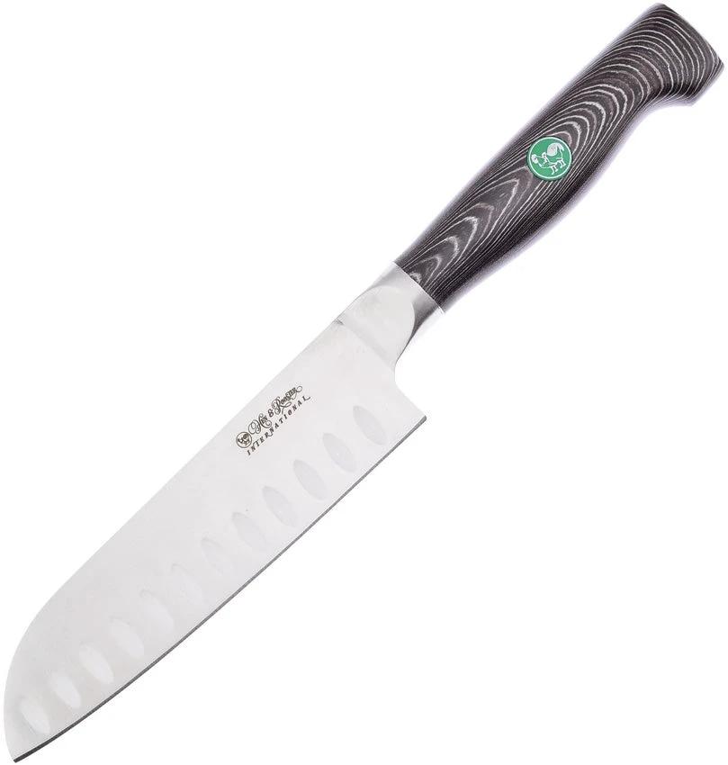 Hen & Rooster Santoku Black G10 HRI-055B/G10 by Hen & Rooster