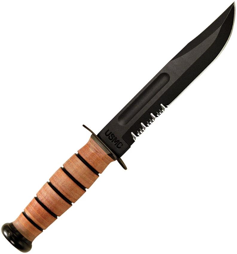 Ka-Bar USMC Fighter Serrated 617717212185 by Ka-Bar
