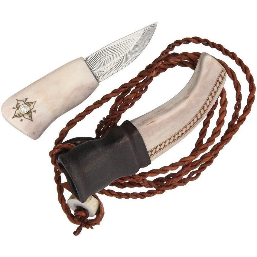 Karesuando Kniven Damascus Neck Knife 3531 by Karesuando Kniven