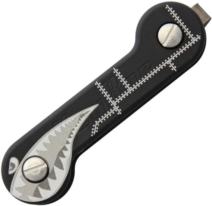KeyBar Bomber Black Anodized AKB-BLK-BMBR-BP by KeyBar