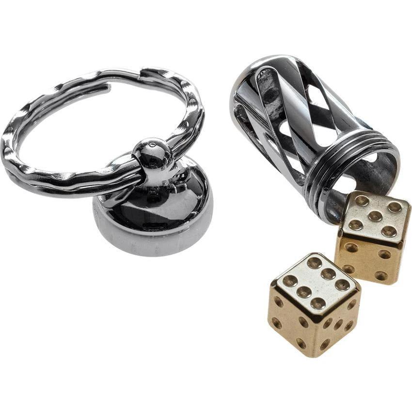 Lion Steel Acorn Dice Set of 2 Brass DD OT by Lion Steel