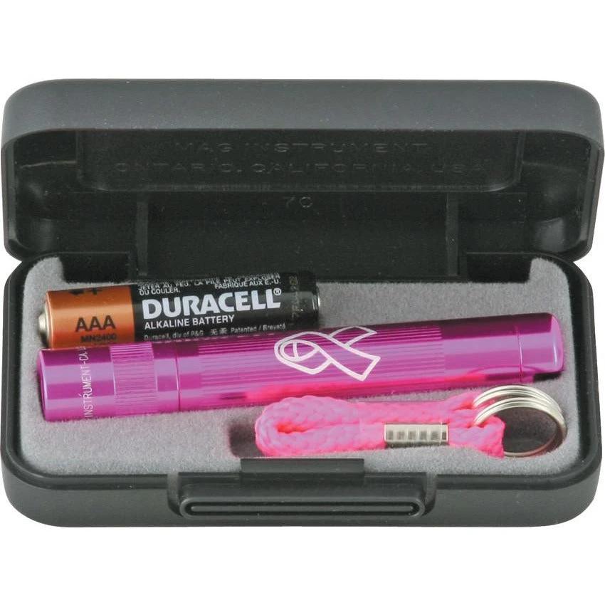 Maglite K3AMW2 Pink Solitaire AAA Flashlight – Presentation Box (ML21701) by Mag-Lite