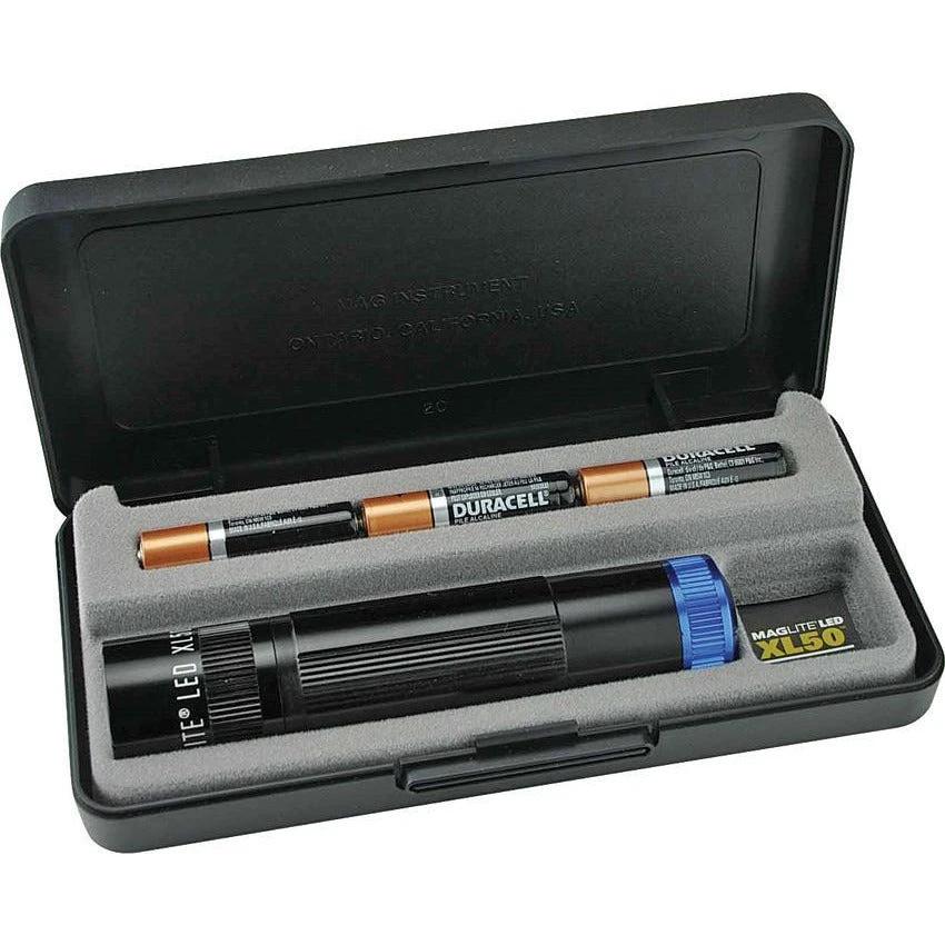 Maglite 63255 XL50 LED Flashlight Blue – Black Aluminum Body by Mag-Lite