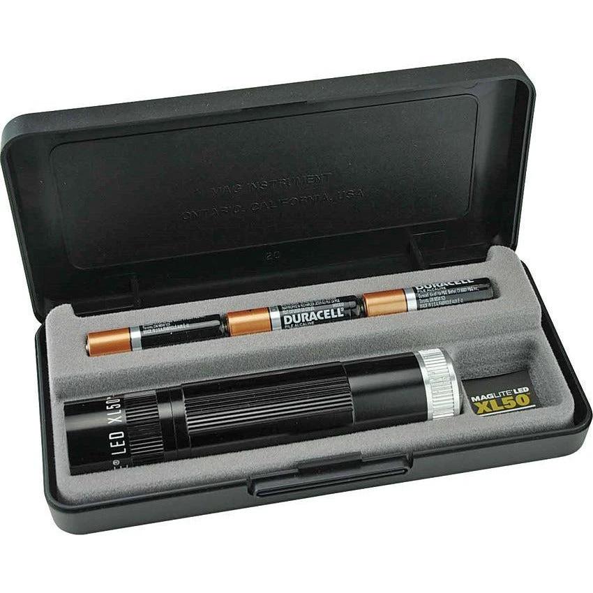 Maglite 63257 XL50 LED Flashlight White – Black Aluminum Body by Mag-Lite