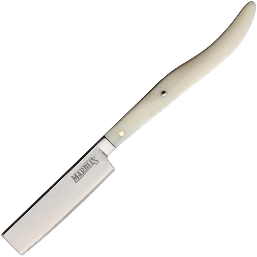 Marbles Straight Razor White Bone MR466