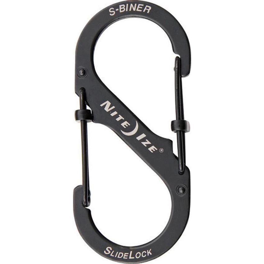 Nite Ize S-Biner SlideLock No4 Black LSB4-01-R3 by Nite Ize
