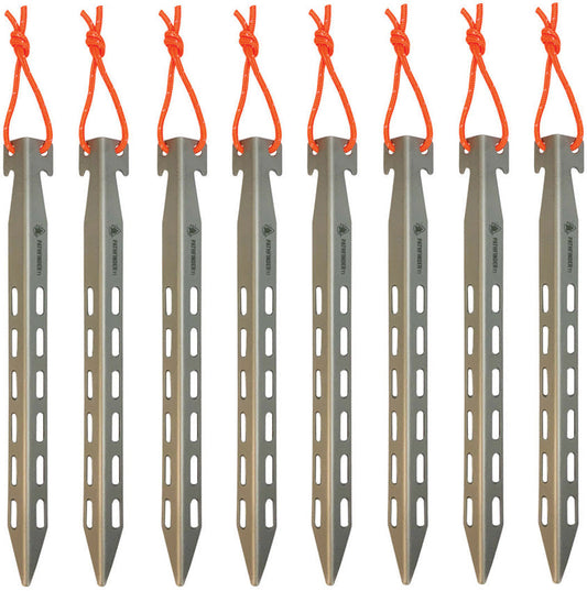 Pathfinder Titanium Tent Stake Set 8pc TI TENT STAKE SET 8PC