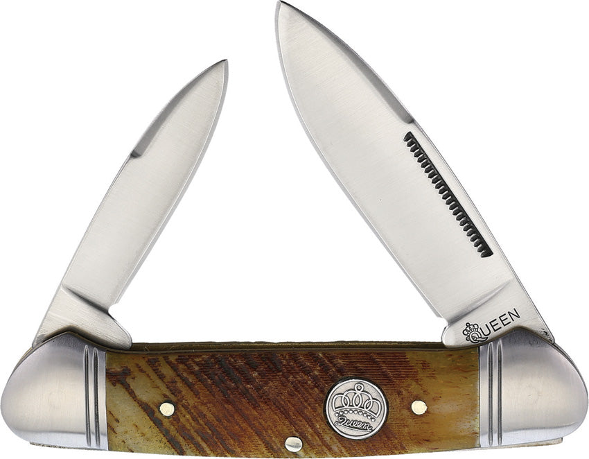 Queen Canoe Sawcut Bone QN013 / KB203