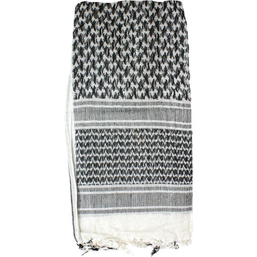 Red Rock Outdoor Gear Shemagh Head Wrap White/BLK 70-01 by Red Rock Outdoor Gear