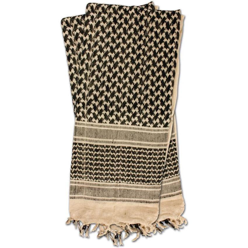 Red Rock Outdoor Gear Shemagh Head Wrap Khaki/BLK 70-02 by Red Rock Outdoor Gear